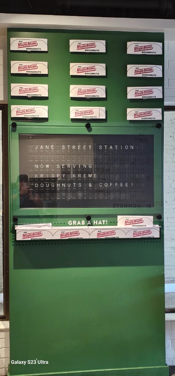 Menu, Krispy Kreme Café