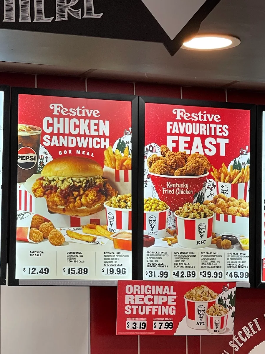 Menu, KFC