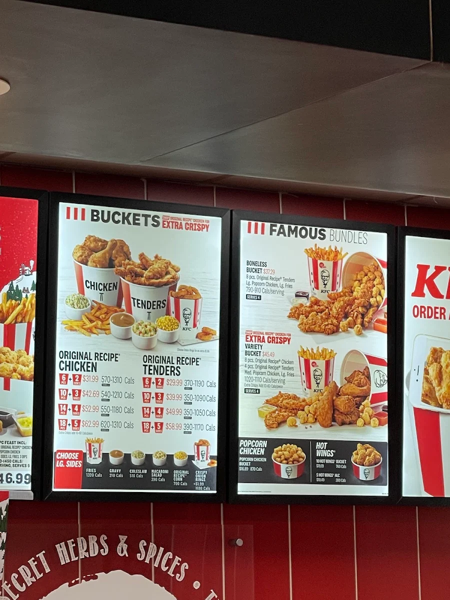 Menu, KFC