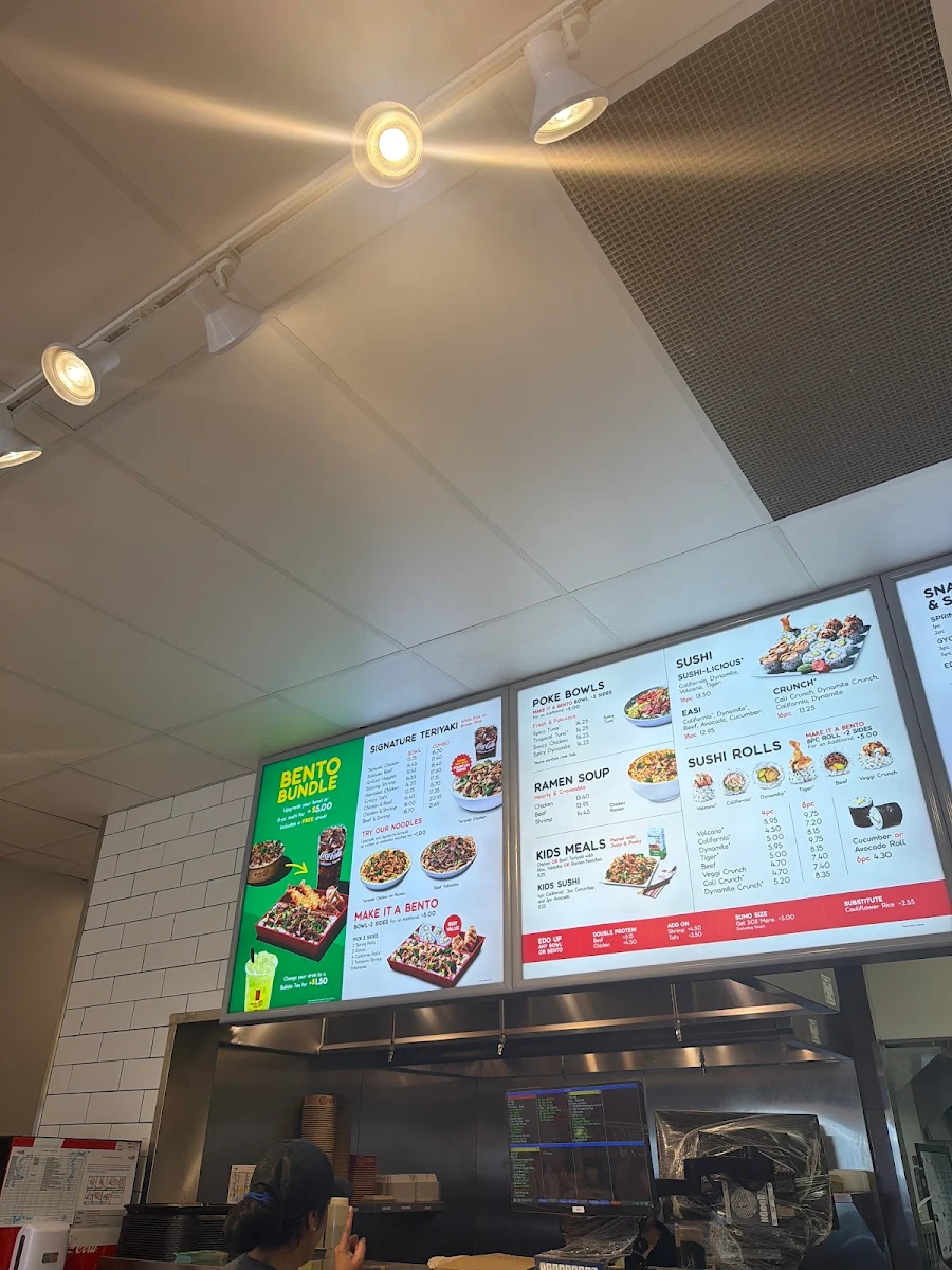 Menu, Edo Japan