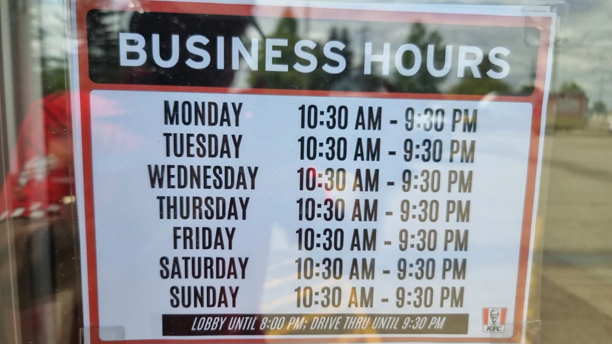 Menu, KFC