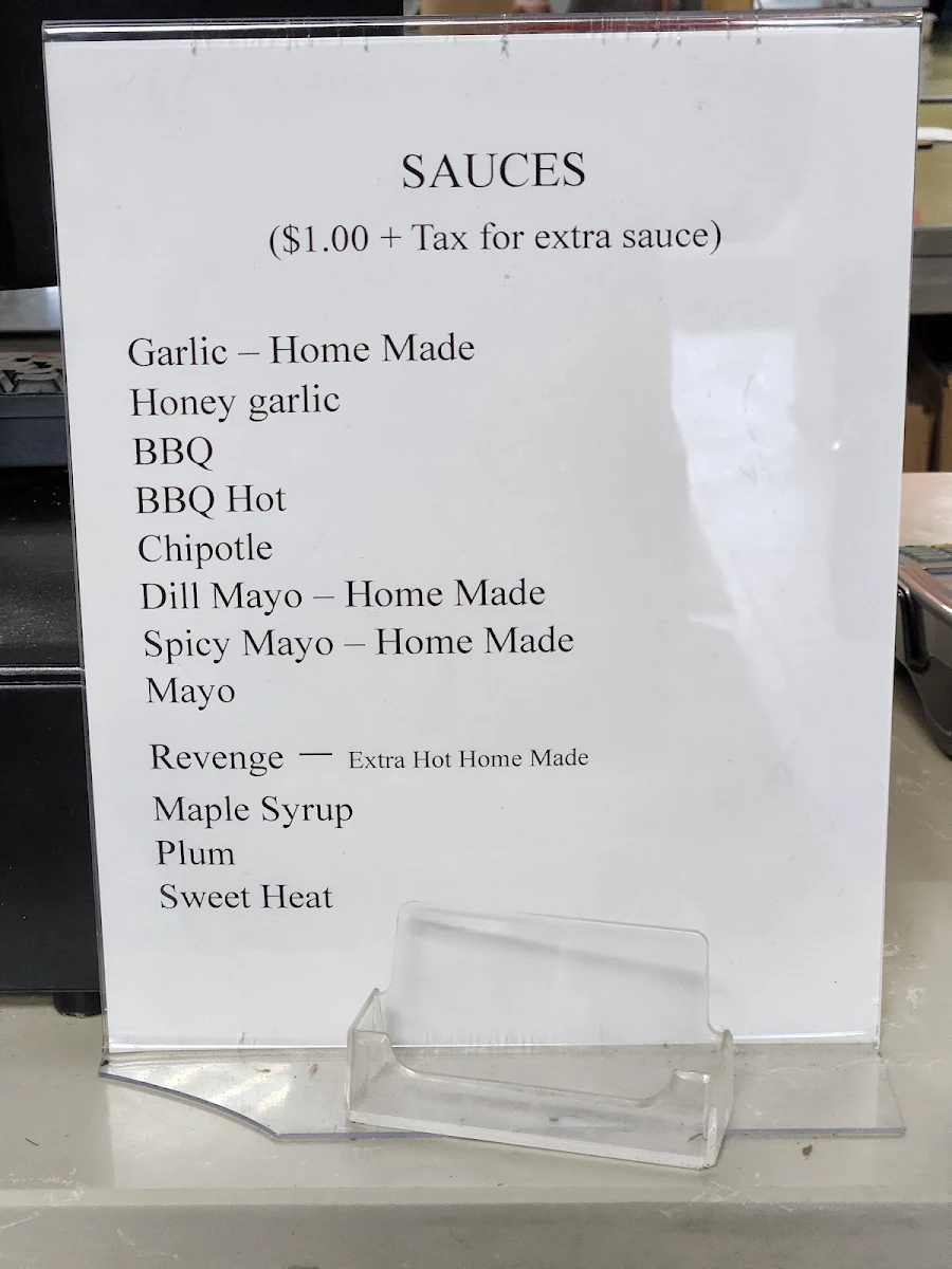 Menu, Broast Chicken and Waffles