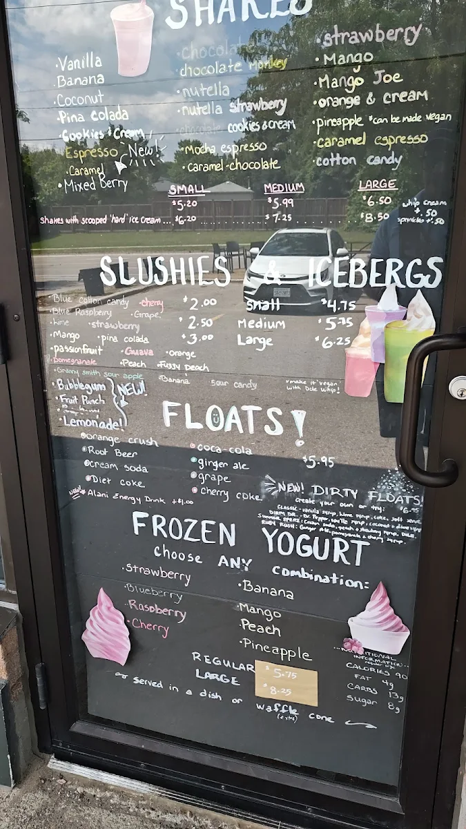 Menu, Ice Cream 2