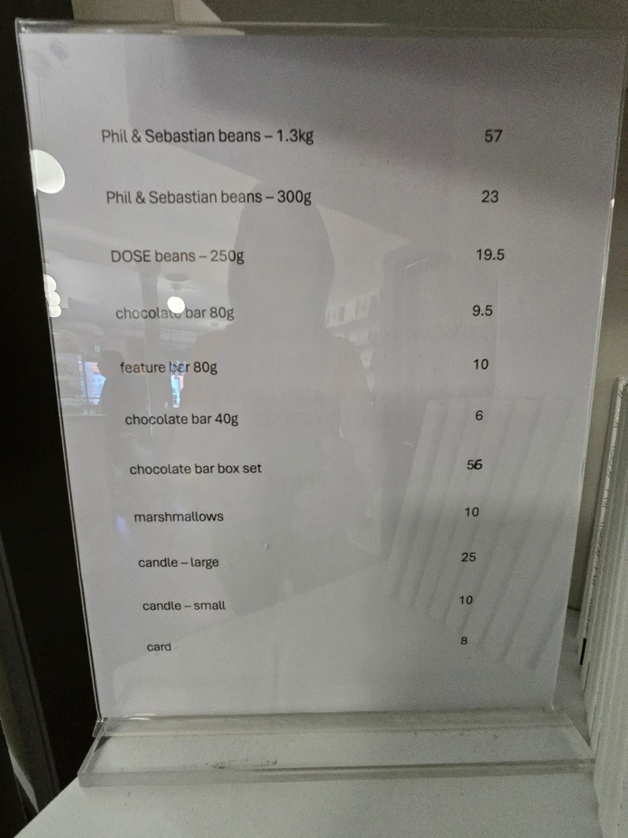 Menu, Karat Chocolate and Pastry Boutique