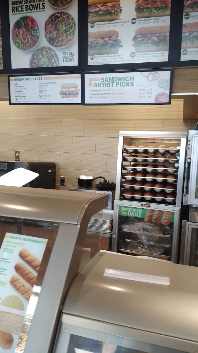 Menu, Subway