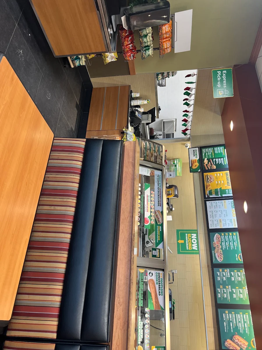 Menu, Subway