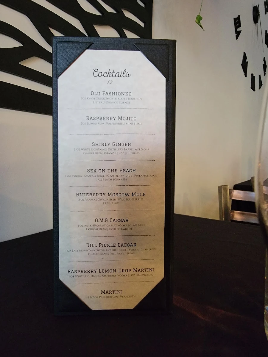 Menu, The Borough Market Bistro