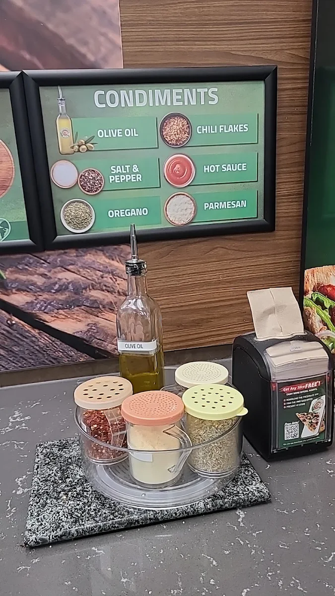 Menu, Freshslice Pizza
