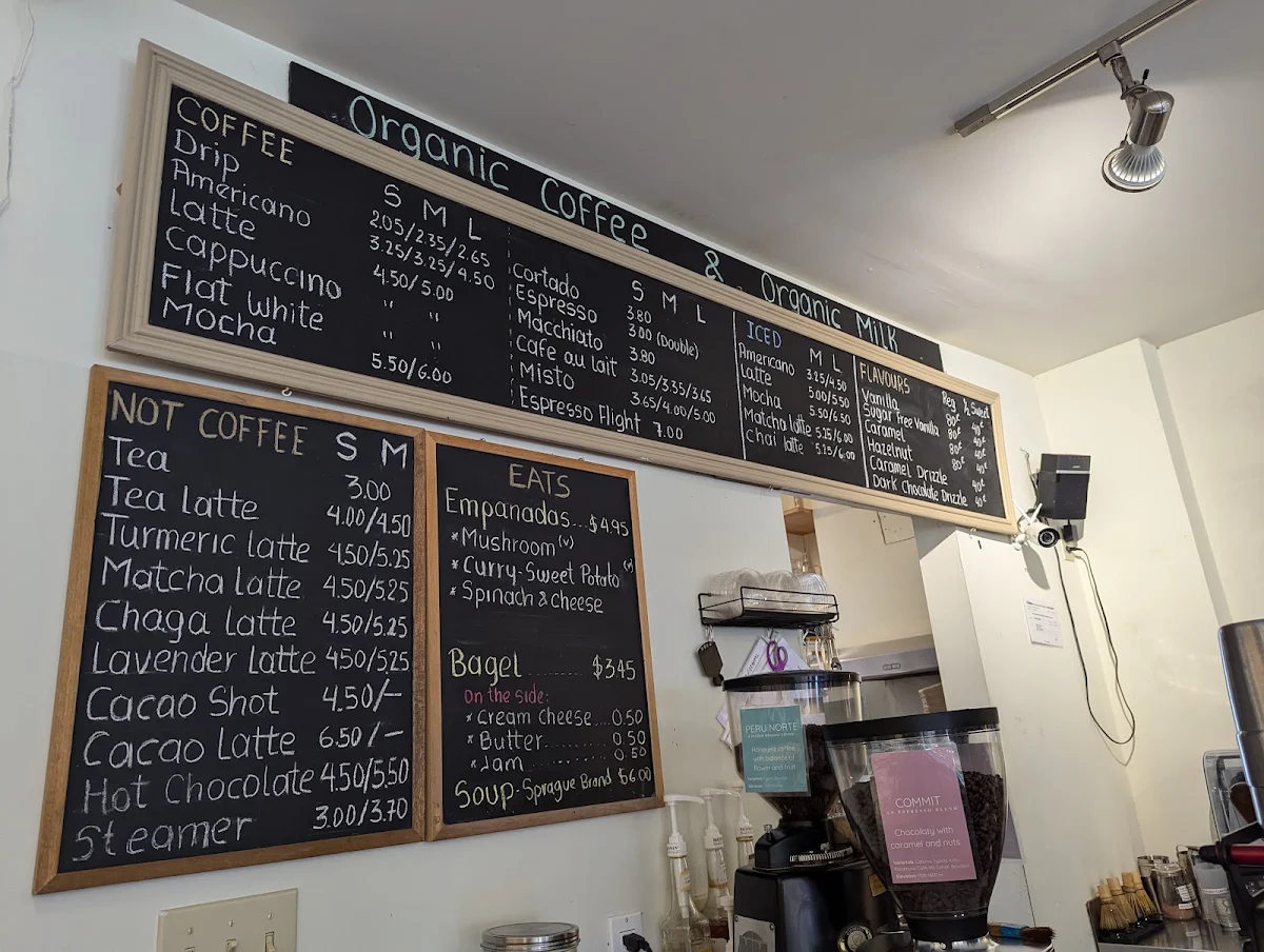 Menu, Birds & Beans Café