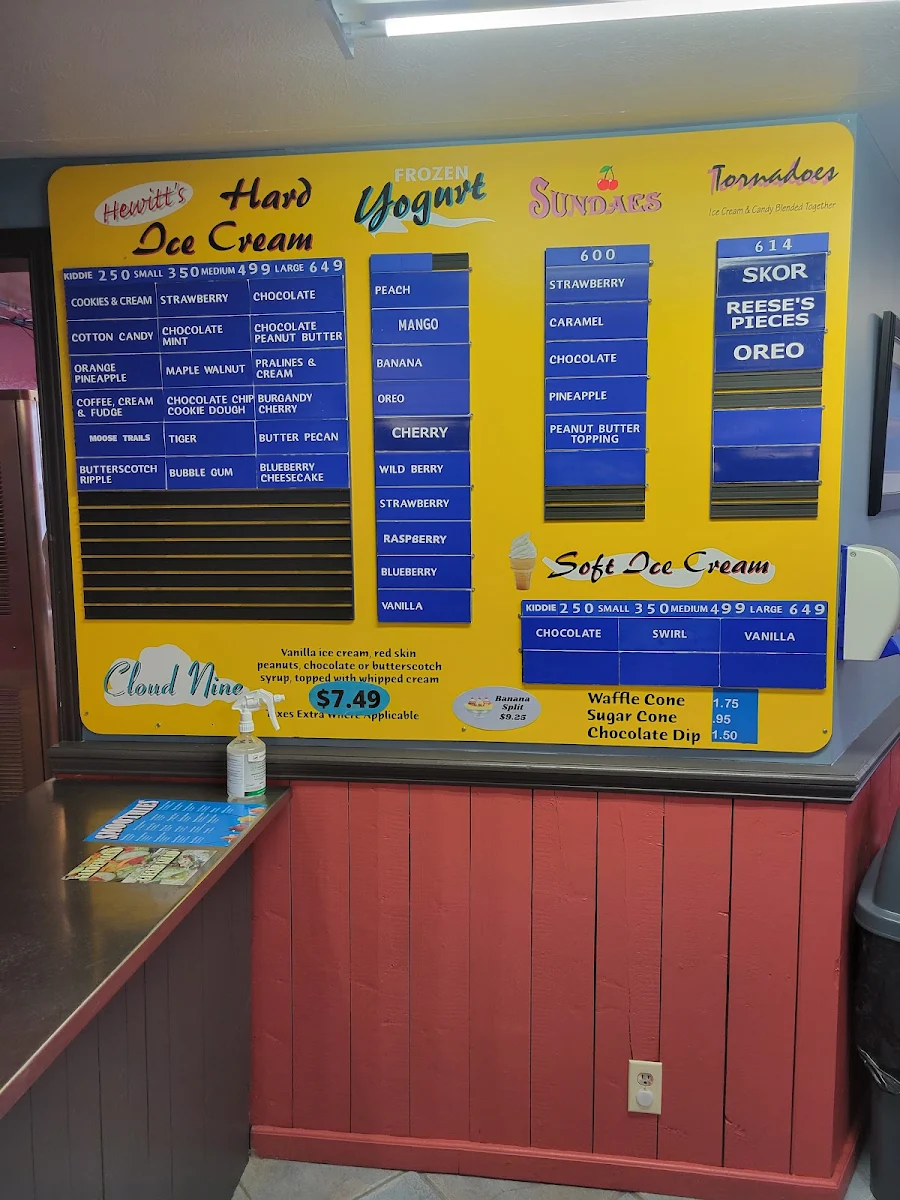 Menu, Willie's