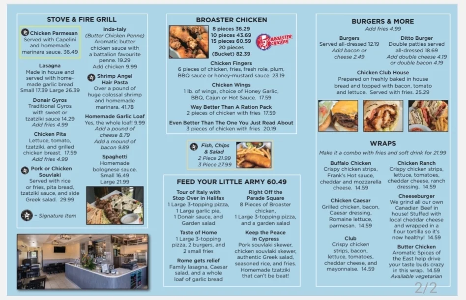 Menu photo 1