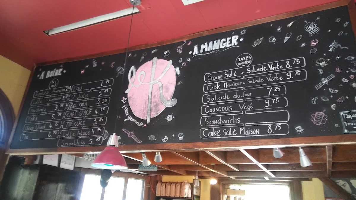 Menu, Le K (Le Kiosque K)