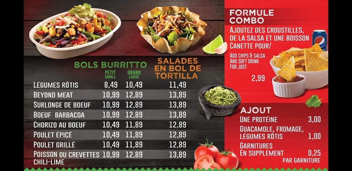 Menu, Los Amigos