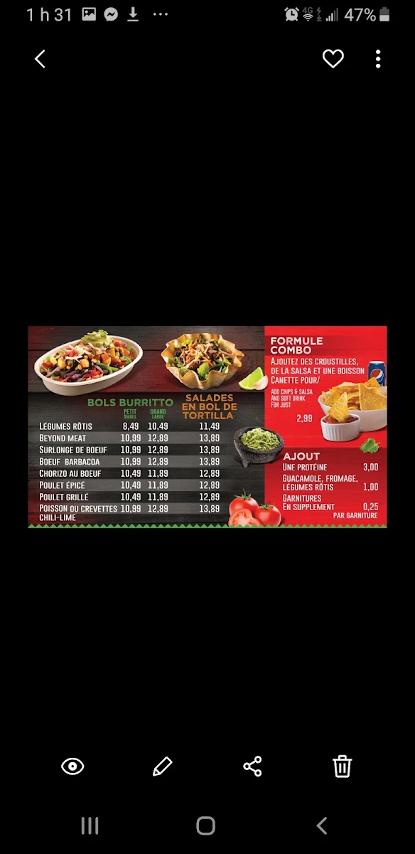 Menu, Los Amigos