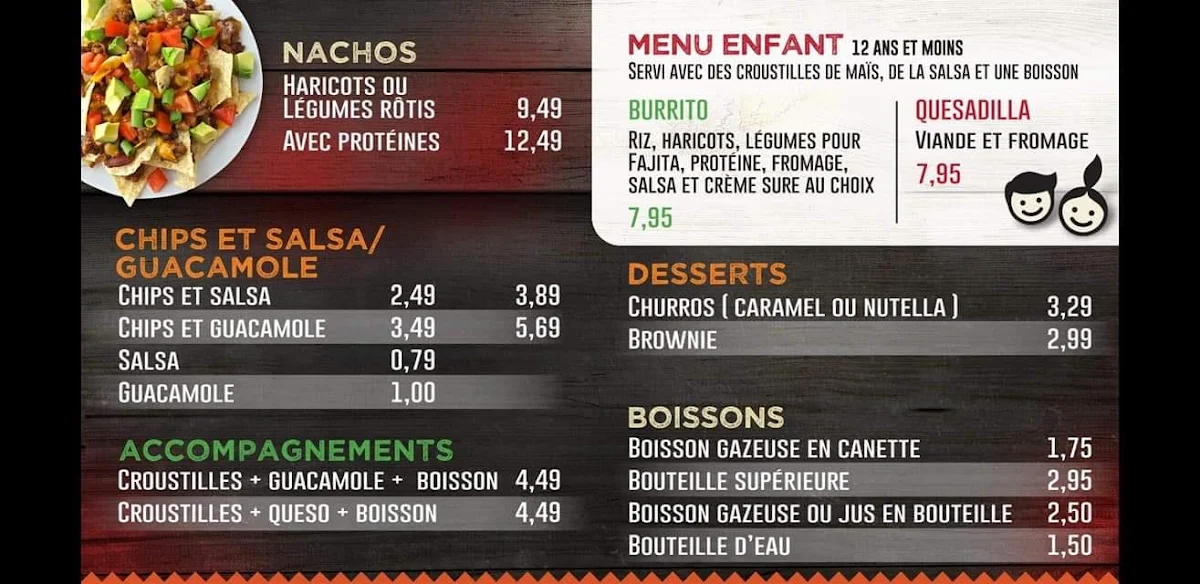 Menu, Los Amigos