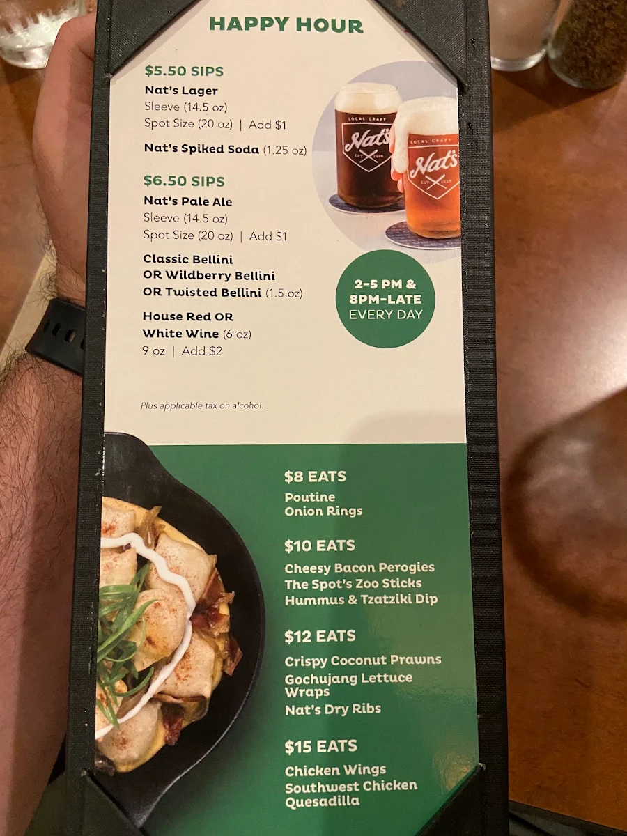Menu, White Spot Aldergrove