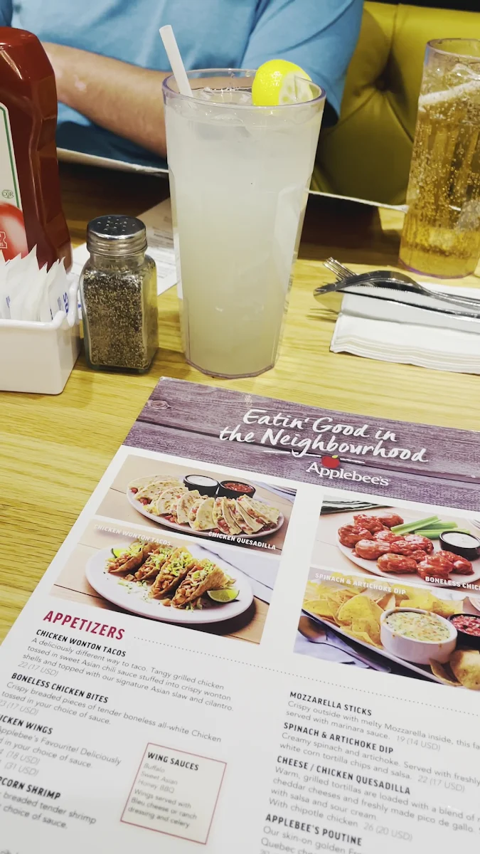 Menu, Applebee's Grill + Bar