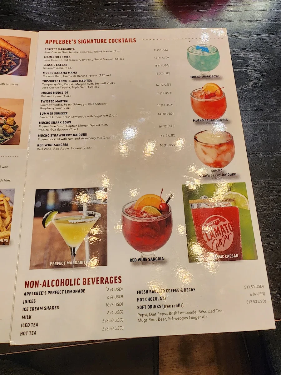 Menu, Applebee's Grill + Bar