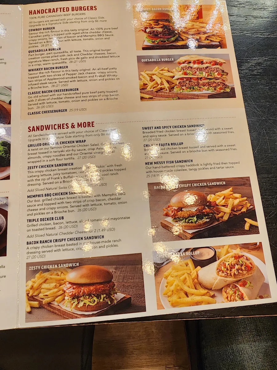 Menu, Applebee's Grill + Bar