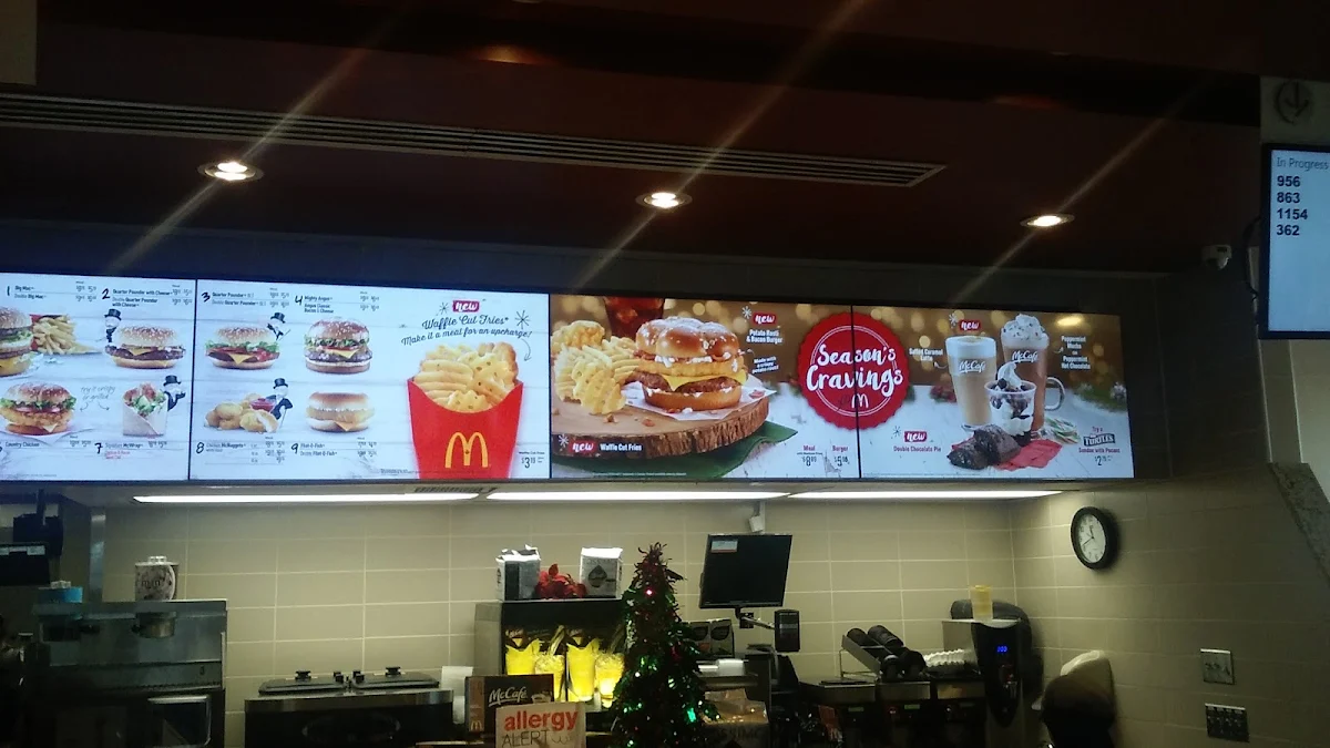 Menu, McDonald's