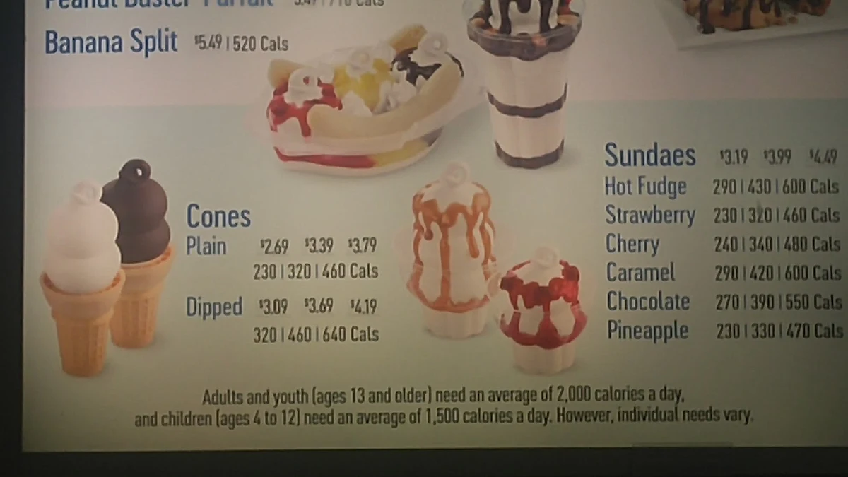 Menu, Dairy Queen Grill & Chill