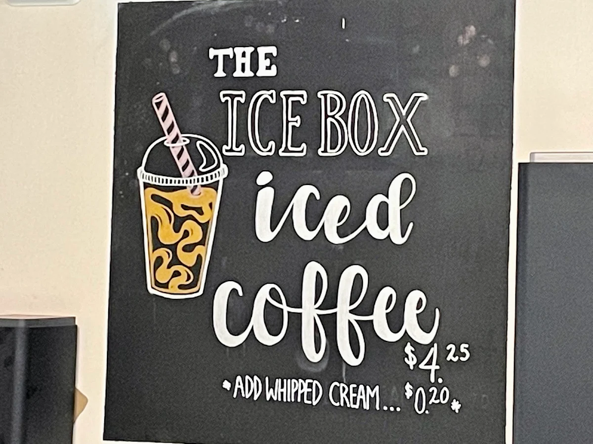 Menu, The Ice Box St.Thomas