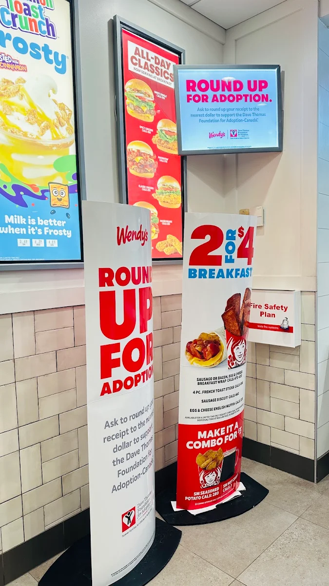 Menu, Wendy's