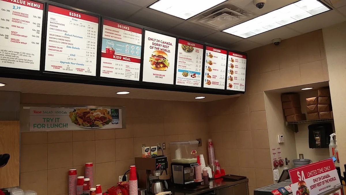 Menu, Wendy's