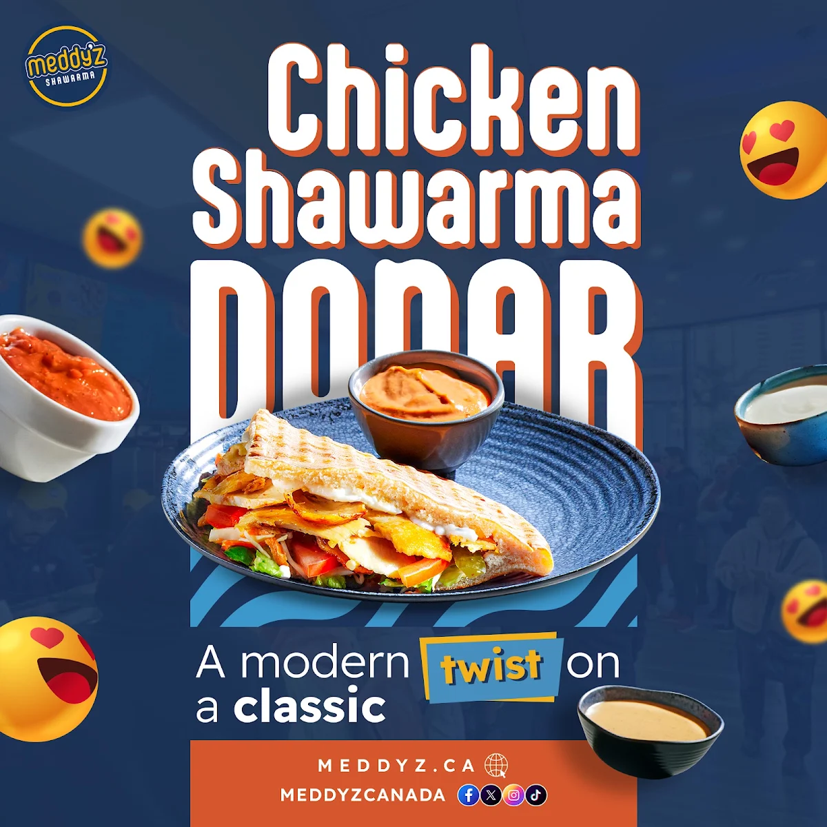 Meddy'z Shawarma - Authentic Mediterranean Halal Restaurant (Opening Soon) cover