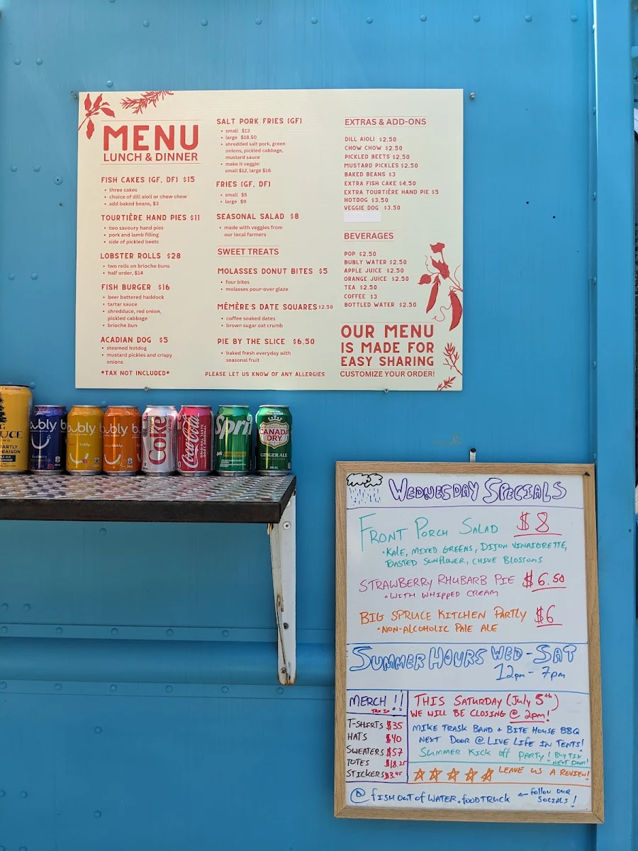 Menu, Fish Out Of Water