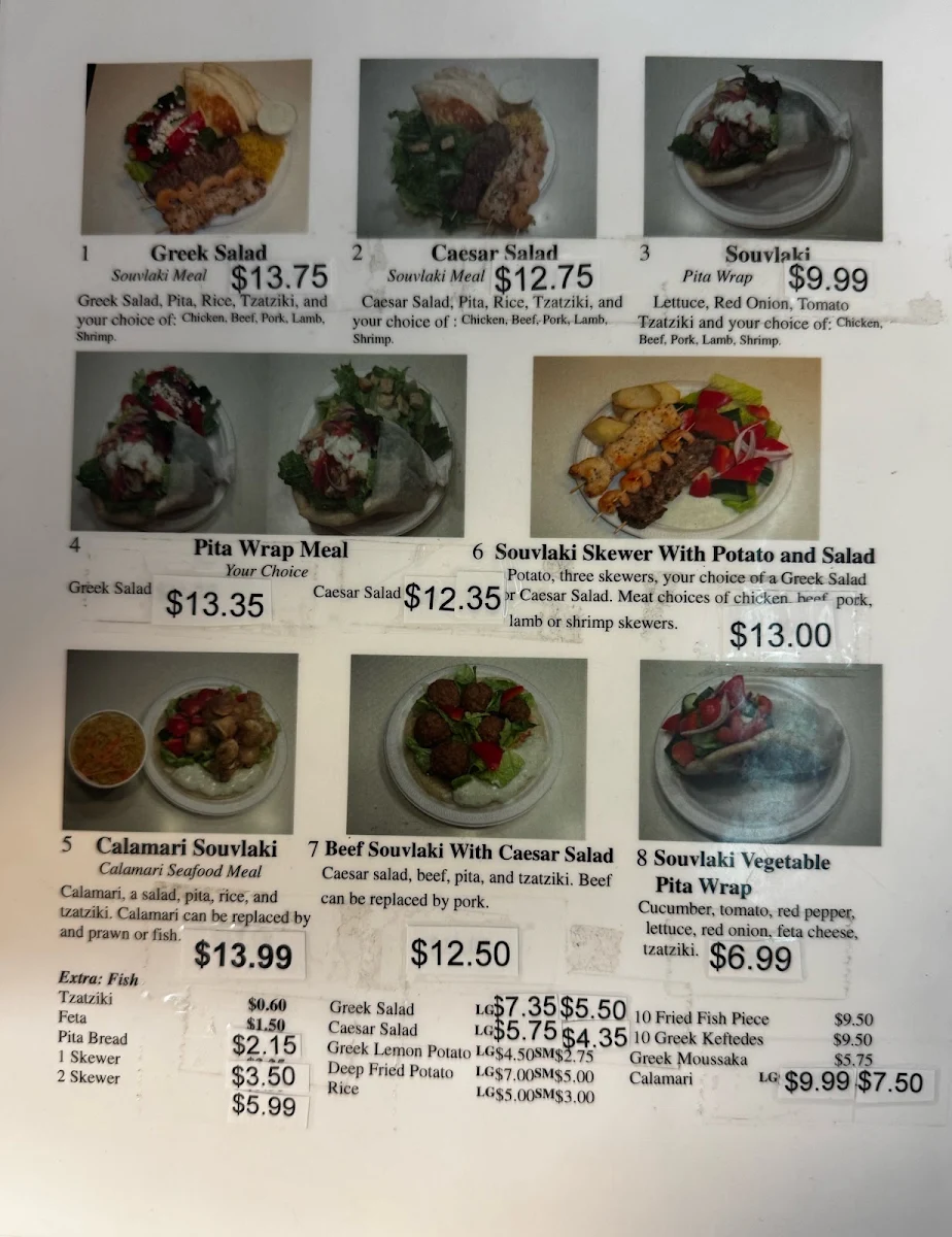 Menu, Souvlaki Time