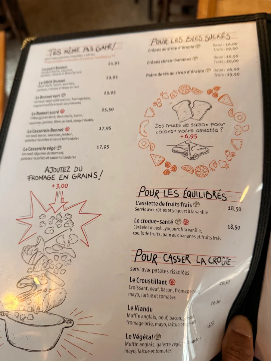 Menu, Le Bonnet d'Âne