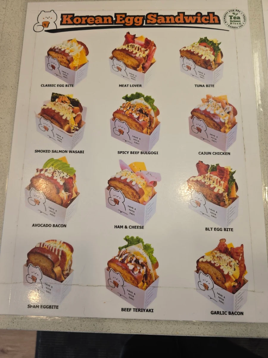 Menu, Tealicious Blend