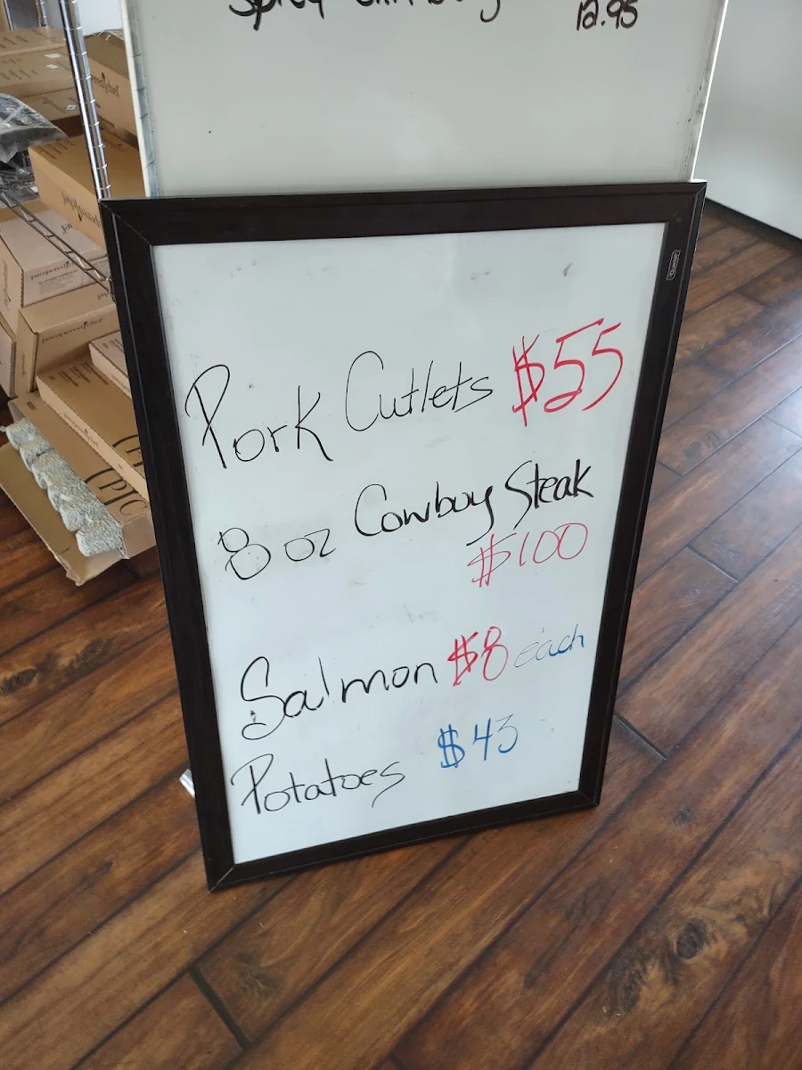 Menu, Prairie Lily Cafe