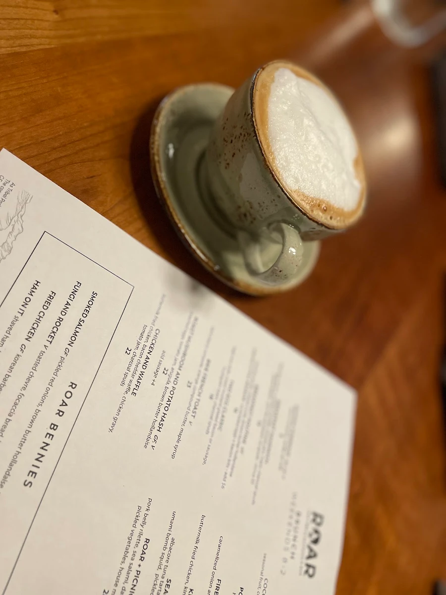 Menu, ROAR Coffee & Shop