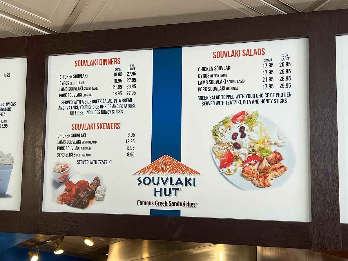 Menu, Souvlaki Hut