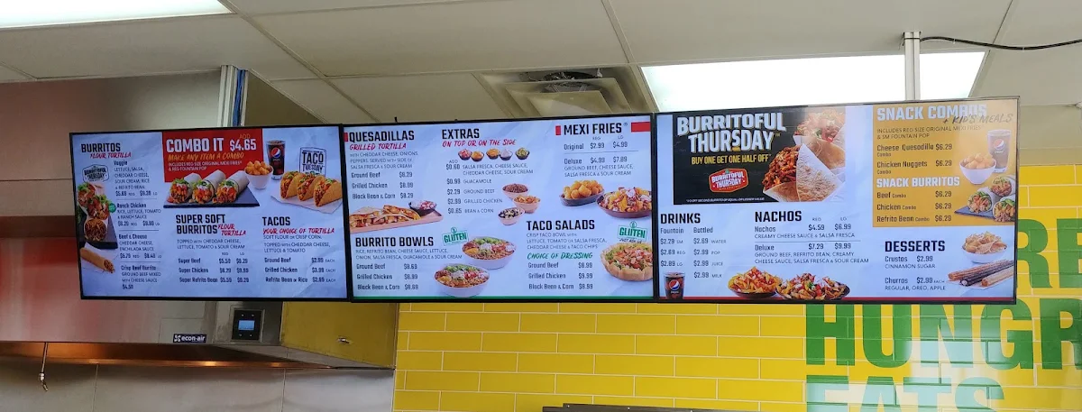 Menu, TacoTime