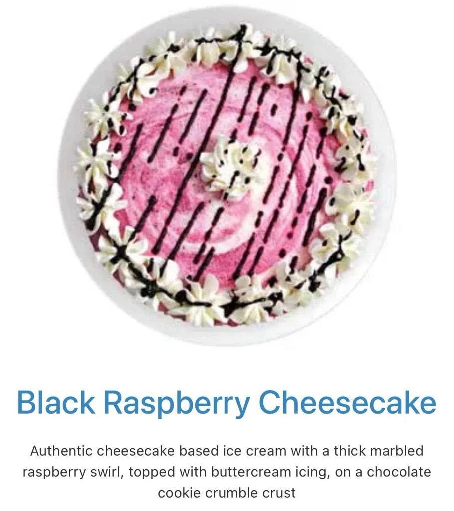 Menu, Rollz Ice Cream & Desserts