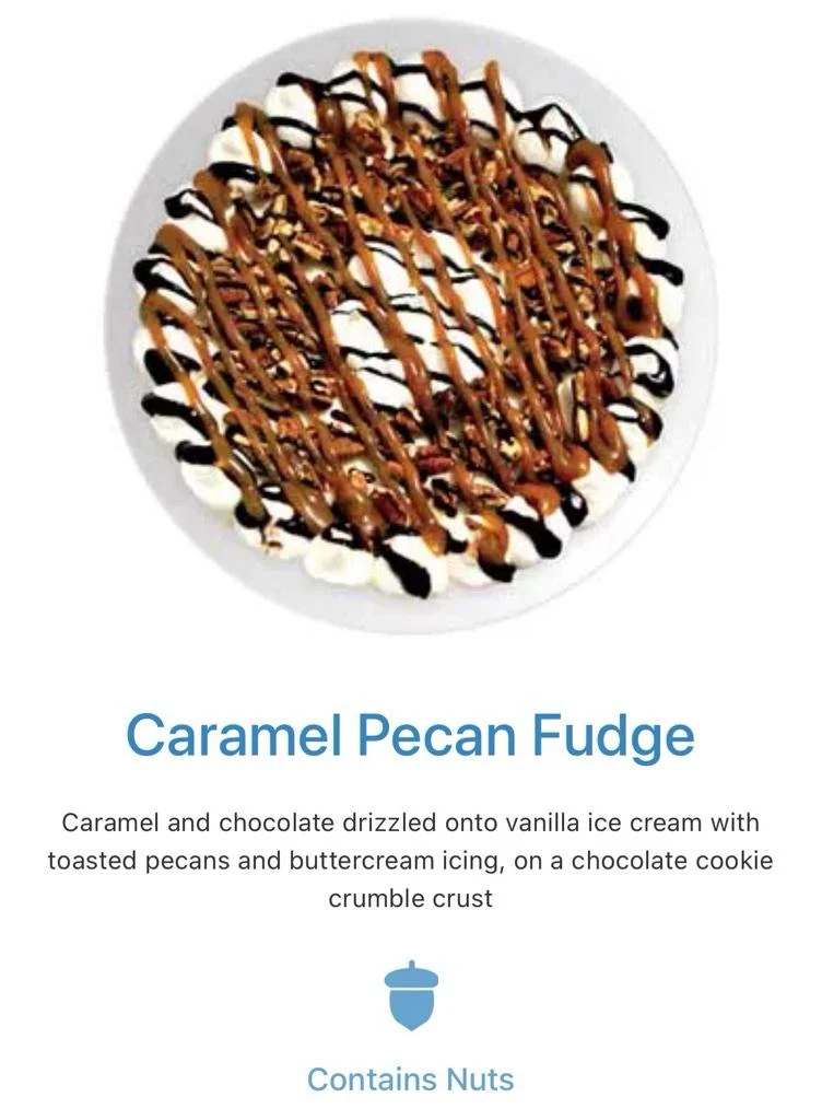 Menu, Rollz Ice Cream & Desserts
