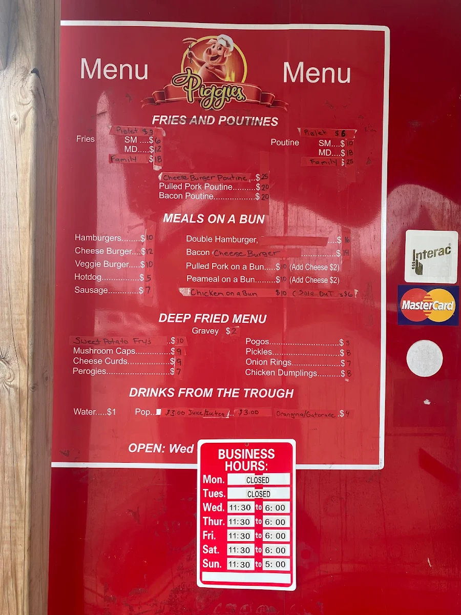Menu, Piggies
