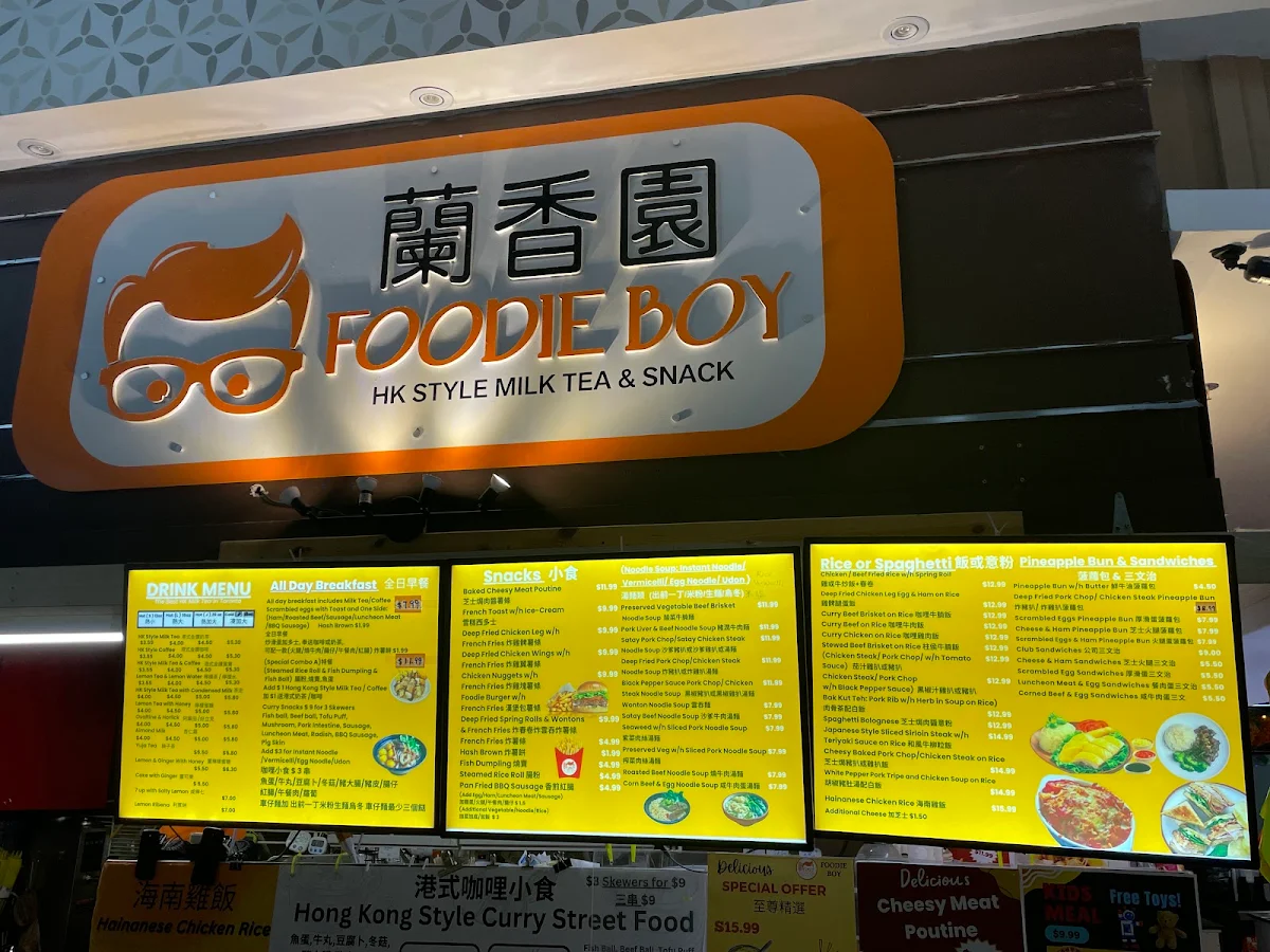 Menu, Foodie Boy