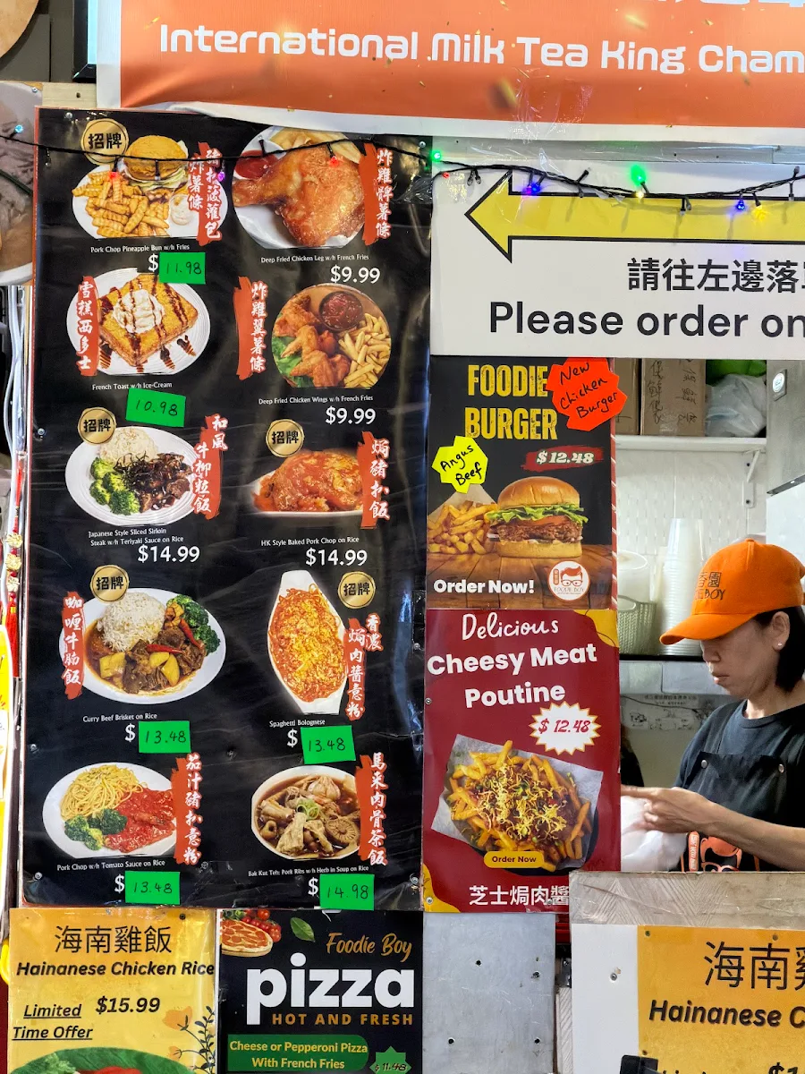 Menu, Foodie Boy