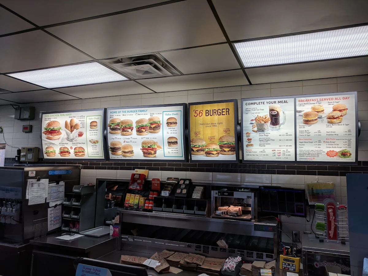 Menu, A&W Canada