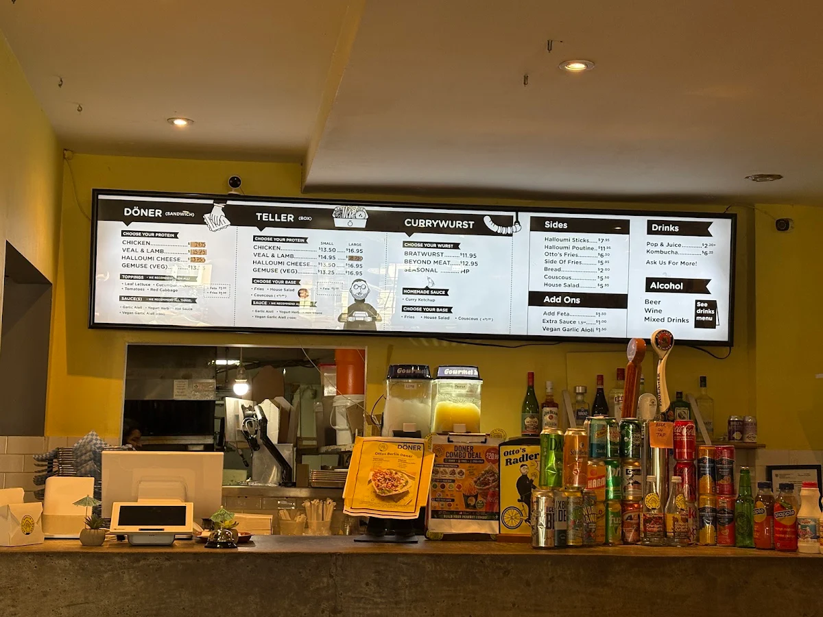 Menu, Otto’s Berlin Döner