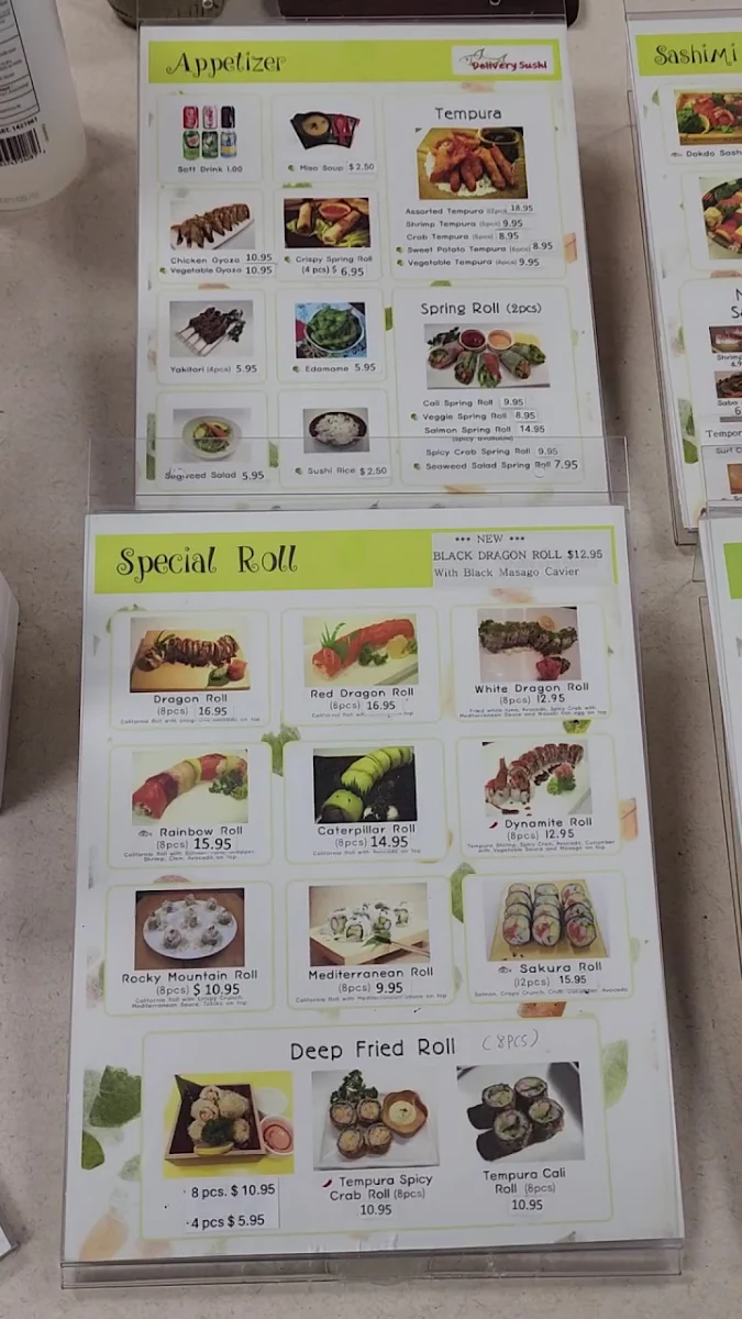 Menu, Ottawa Delivery Sushi