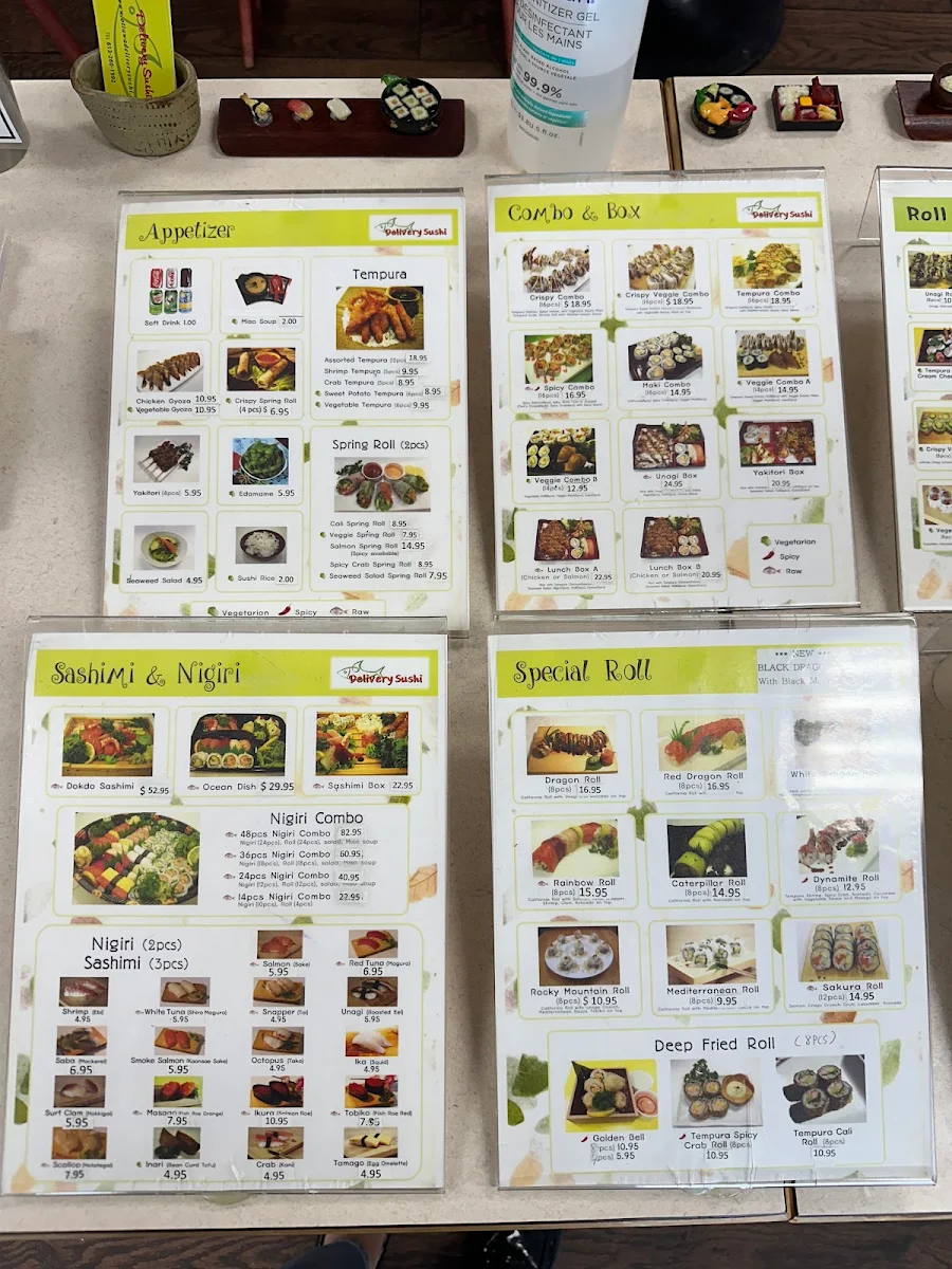 Menu, Ottawa Delivery Sushi