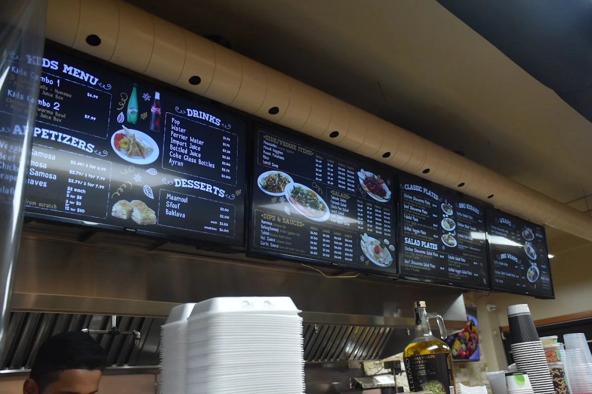 Menu, Lebanon Express