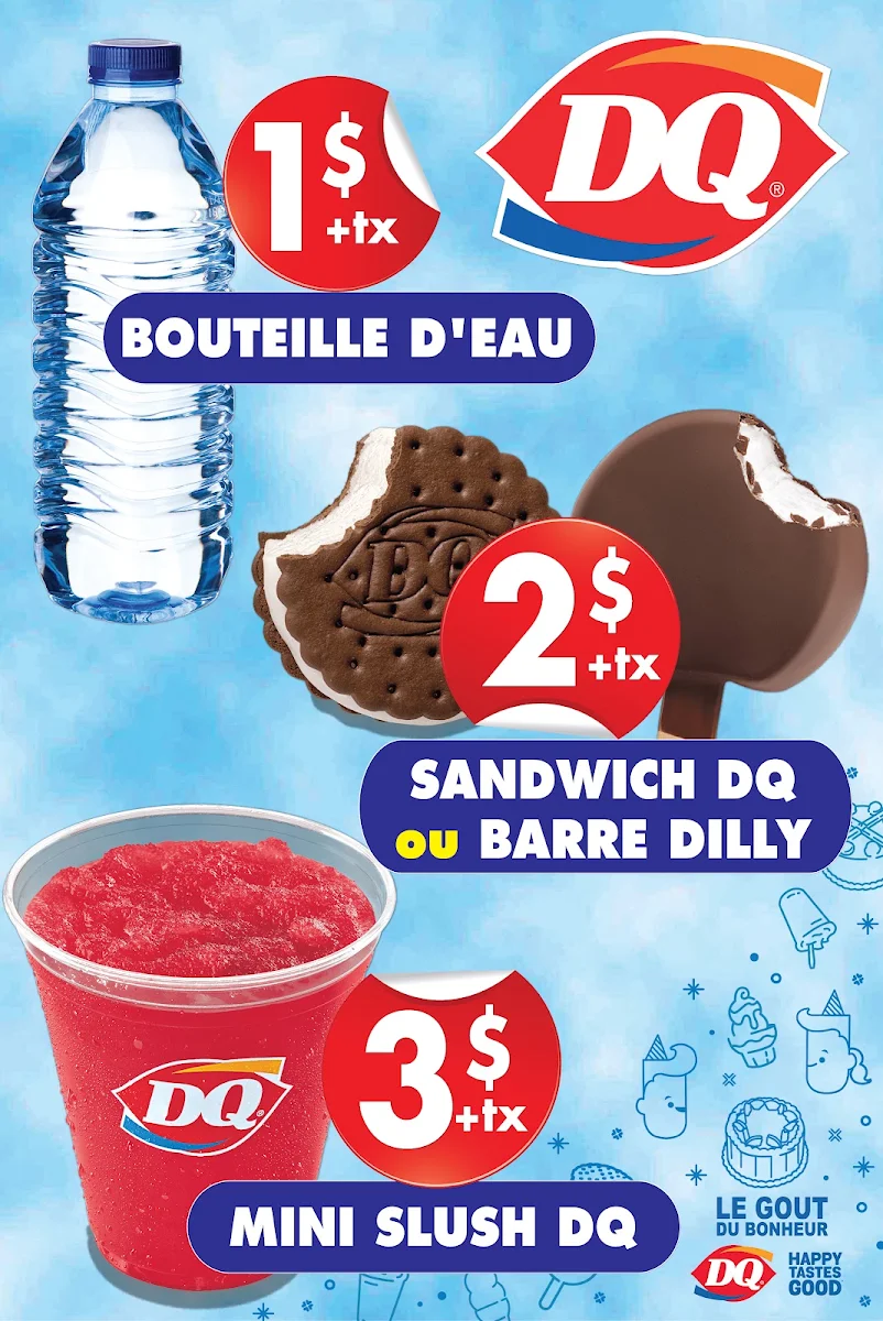 Menu, Dairy Queen