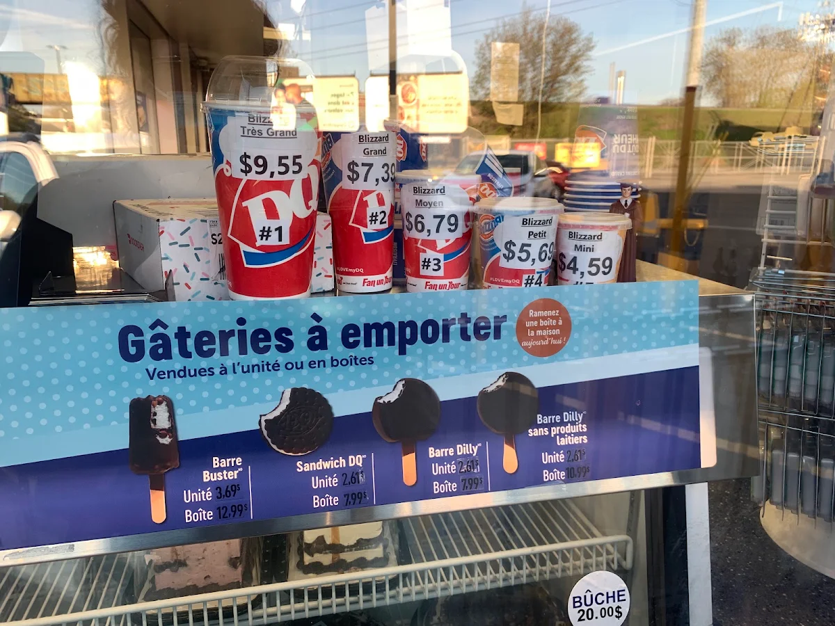 Menu, Dairy Queen