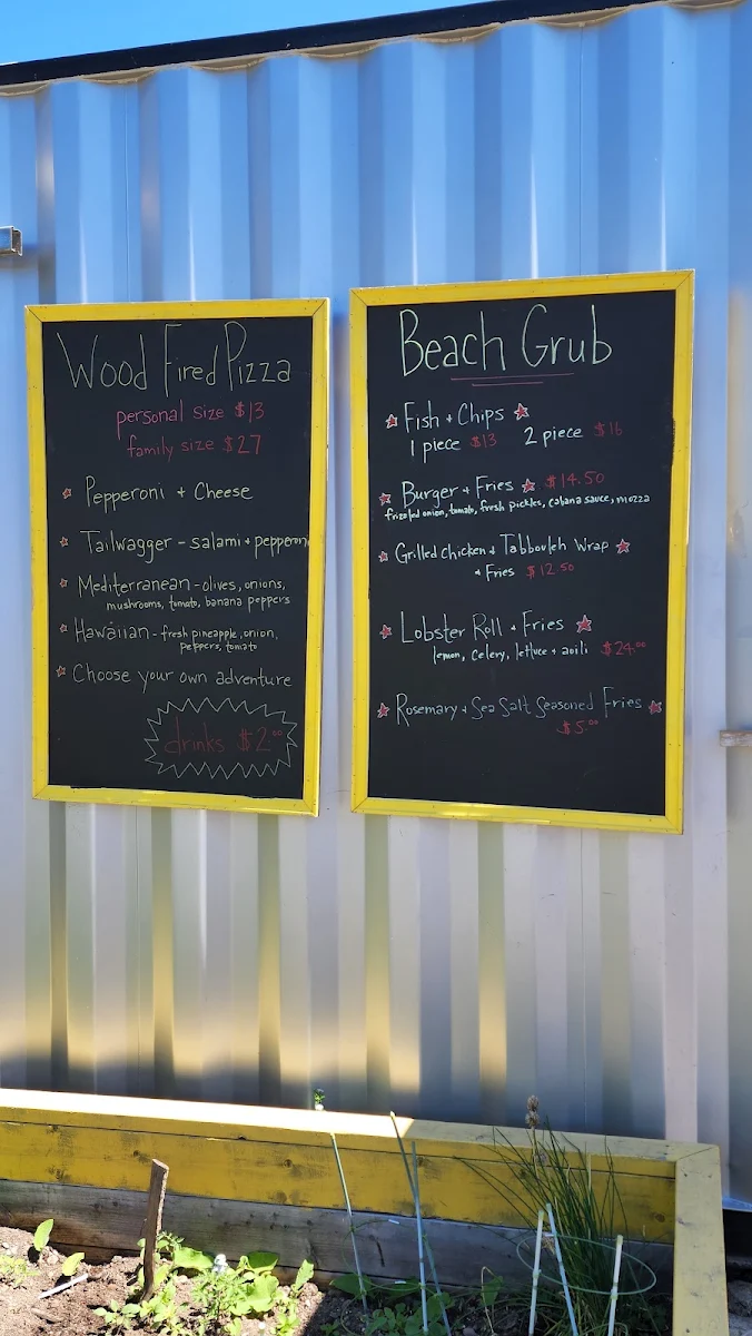 Menu, The Cabana